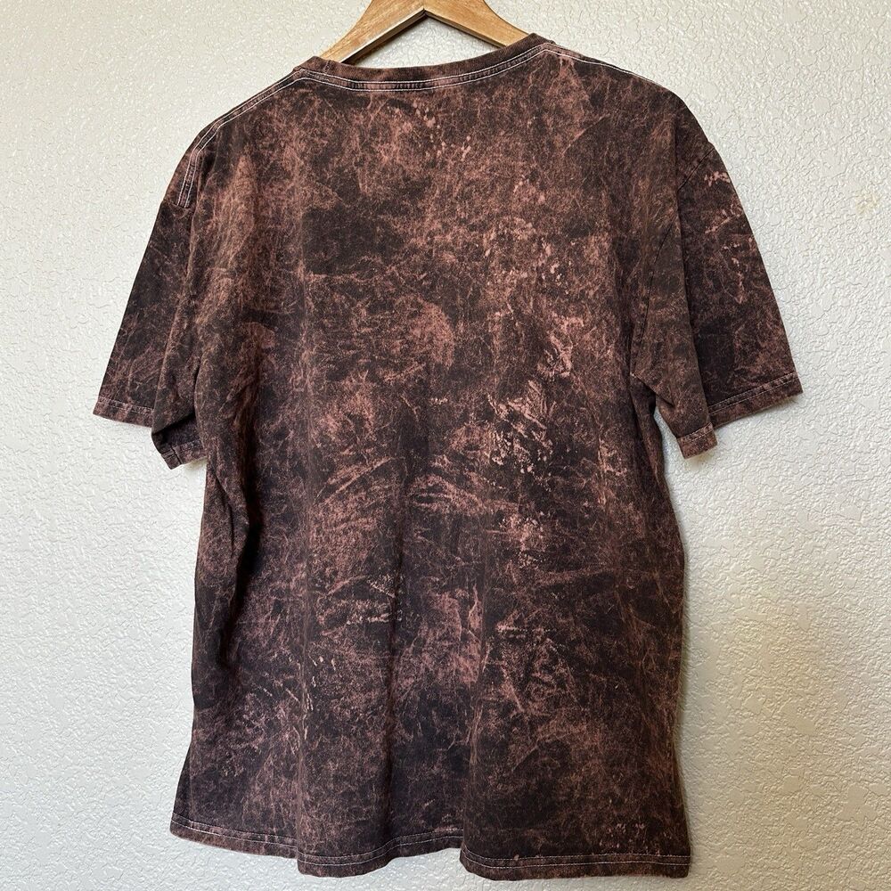Death Row Records T-shirt Brown Bleach Tie Dye Mens Size Large - Picture 5 of 5